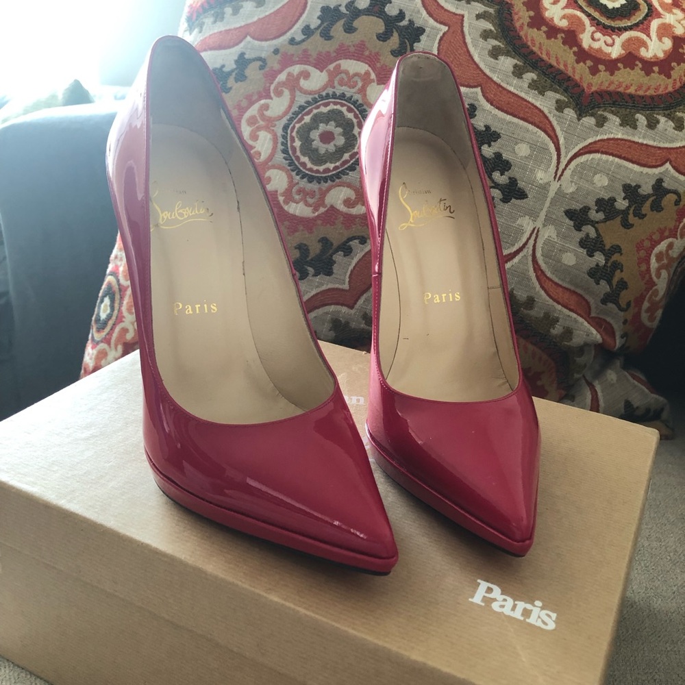 SALE Christian Louboutin Pigalle Plato Pumps 8.5 - Picture 3 of 7